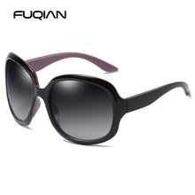 Load image into Gallery viewer, FUQIAN Brand Design Elegant Polarized Oversized Round Sunglasses Women Simple Big Plastic Ladies Sun Glasses UV400