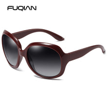 Load image into Gallery viewer, FUQIAN Brand Design Elegant Polarized Oversized Round Sunglasses Women Simple Big Plastic Ladies Sun Glasses UV400