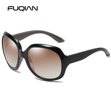 Load image into Gallery viewer, FUQIAN Brand Design Elegant Polarized Oversized Round Sunglasses Women Simple Big Plastic Ladies Sun Glasses UV400