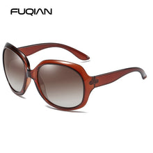 Load image into Gallery viewer, FUQIAN Brand Design Elegant Polarized Oversized Round Sunglasses Women Simple Big Plastic Ladies Sun Glasses UV400