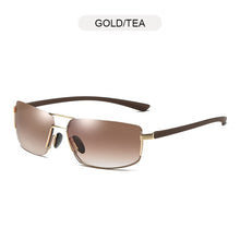 Load image into Gallery viewer, FUQIAN Brand Designer Rectangle Men Polarized Sunglasses 2023  Rimless Male Sun Glasses Ultra Light TR90 Driving Eyeglass
