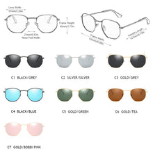 Load image into Gallery viewer, FUQIAN Classic Metal Polarized Sunglasses Men  Polygon Sun Glasses Women Vintage Hexagon Male Driving Glasses UV400