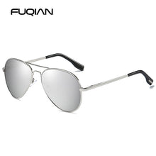 Load image into Gallery viewer, FUQIAN Classic Pilot Polarized Sunglasses Men  Metal Sun Glasses Women Black Driving Eyeglasses Goggle UV400