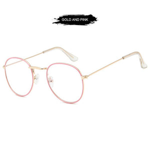 FUQIAN Classic Round Frame Glasses Women Men 2023 Optical Frames Clear Lens Reading Glass