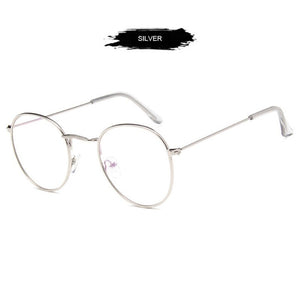 FUQIAN Classic Round Frame Glasses Women Men 2023 Optical Frames Clear Lens Reading Glass