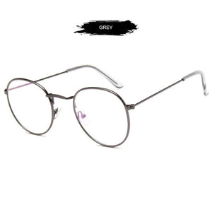 FUQIAN Classic Round Frame Glasses Women Men 2023 Optical Frames Clear Lens Reading Glass
