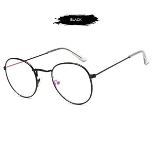 FUQIAN Classic Round Frame Glasses Women Men 2023 Optical Frames Clear Lens Reading Glass