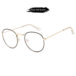 FUQIAN Classic Round Frame Glasses Women Men 2023 Optical Frames Clear Lens Reading Glass