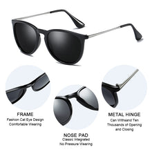 Load image into Gallery viewer, FUQIAN Classic Round Polarized Sunglasses Men Women Plastic Driving Sun Glasses Male Black Pink Shades Eyewear UV400