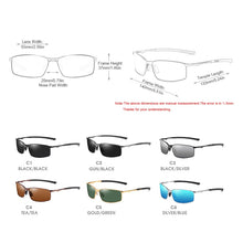 Load image into Gallery viewer, FUQIAN Driving Polarized Sunglasses Men  Metal Square Male Sun Glasses Outdoor Sunglass Gafas De Sol