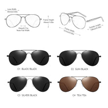 Load image into Gallery viewer, FUQIAN Pilot Men Polarized Sunglasses Oversized Metal Aviation Male Sun Glasses Classic Black Driving Shades UV400