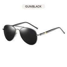 Load image into Gallery viewer, FUQIAN Pilot Men Polarized Sunglasses Oversized Metal Aviation Male Sun Glasses Classic Black Driving Shades UV400