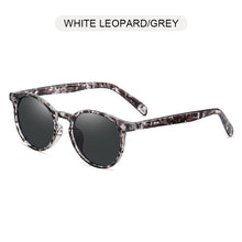 Load image into Gallery viewer, FUQIAN Round Polarized Sunglasses Men Women Vintage Ultra Light TR90 Sun Glasses Stylish Rivet Driving Eyeglasses UV400