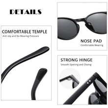 Load image into Gallery viewer, FUQIAN Round Polarized Sunglasses Men Women Vintage Ultra Light TR90 Sun Glasses Stylish Rivet Driving Eyeglasses UV400