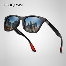 Carica l'immagine nel visualizzatore di Gallery, FUQIAN   Polarized Sunglasses Men Women Classic Square Plastic Driving Sun Glasses Male Fashion Black Shades UV400