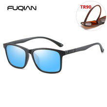 Load image into Gallery viewer, FUQIAN Light Weight TR90 Men Sun Glasses Classic Square Polarized Sunglasses For Male High Quality Driving Eyewear UV400