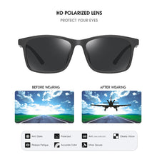 Load image into Gallery viewer, FUQIAN Light Weight TR90 Men Sun Glasses Classic Square Polarized Sunglasses For Male High Quality Driving Eyewear UV400