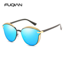 Carica l'immagine nel visualizzatore di Gallery, FUQIAN  Cat Eye Women Sunglasses Polarized Vintage Metal Ladies Sun Glasses Driving Sunglass Gafas De Sol