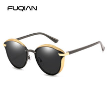 Carica l'immagine nel visualizzatore di Gallery, FUQIAN  Cat Eye Women Sunglasses Polarized Vintage Metal Ladies Sun Glasses Driving Sunglass Gafas De Sol