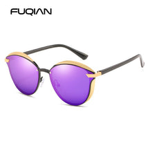 Carica l'immagine nel visualizzatore di Gallery, FUQIAN  Cat Eye Women Sunglasses Polarized Vintage Metal Ladies Sun Glasses Driving Sunglass Gafas De Sol