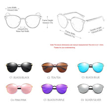 Carica l'immagine nel visualizzatore di Gallery, FUQIAN  Cat Eye Women Sunglasses Polarized Vintage Metal Ladies Sun Glasses Driving Sunglass Gafas De Sol