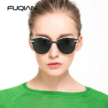 Carica l'immagine nel visualizzatore di Gallery, FUQIAN  Cat Eye Women Sunglasses Polarized Vintage Metal Ladies Sun Glasses Driving Sunglass Gafas De Sol