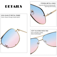 Load image into Gallery viewer, FUQIAN Classic Metal Aviation Sunglasses Women Alloy Pilot Sun Glasses Men Gradient Lens Driving Shades Ladies UV400