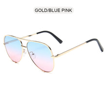 Load image into Gallery viewer, FUQIAN Classic Metal Aviation Sunglasses Women Alloy Pilot Sun Glasses Men Gradient Lens Driving Shades Ladies UV400