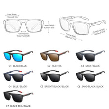 Load image into Gallery viewer, FUQIAN Vintage Square Men Sunglasses Polarized Plastic Women Sun Glasses Stylish Driving Shades Sports Eyewear UV400