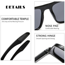 Load image into Gallery viewer, FUQIAN Vintage Square Men Sunglasses Polarized Plastic Women Sun Glasses Stylish Driving Shades Sports Eyewear UV400