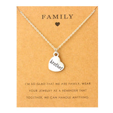 Load image into Gallery viewer, Family Mom Pendants Necklaces Grandma Aunt Sister Uncle Daughter Grandpa Dad Father Brother Son Charm Fashion Jewelry Love Gift