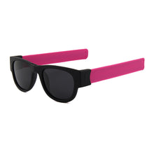 Load image into Gallery viewer, Fancy Slap Wristband Men Black Wrist Sunglasses Folding for Women Roll Bracelet 2023 Trend Male Femal Foldable Sports Glasses