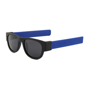 Fancy Slap Wristband Men Black Wrist Sunglasses Folding for Women Roll Bracelet 2023 Trend Male Femal Foldable Sports Glasses