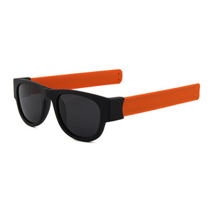 Fancy Slap Braccialetto da Uomo Nero da Polso Occhiali da Sole Pieghevoli per Le Donne Rotolo Del Braccialetto 2023 di Tendenza Maschile Femal Occhiali Sportivi Pieghevoli