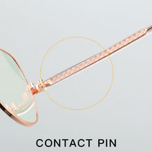 Carica l&#39;immagine nel visualizzatore di Gallery, Fashioin Women Full Rim Alloy Glasses Frame for Female Optical Eyeglasses Prescription  Eyewear Spectacles