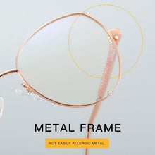 Carica l&#39;immagine nel visualizzatore di Gallery, Fashioin Women Full Rim Alloy Glasses Frame for Female Optical Eyeglasses Prescription  Eyewear Spectacles