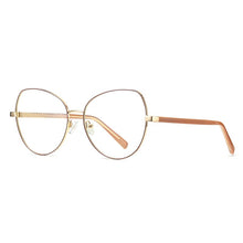 Carica l&#39;immagine nel visualizzatore di Gallery, Fashioin Women Full Rim Alloy Glasses Frame for Female Optical Eyeglasses Prescription  Eyewear Spectacles