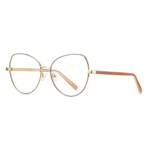 Fashioin Women Full Rim Alloy Glasses Frame for Female Optical Eyeglasses Prescription  Eyewear Spectacles