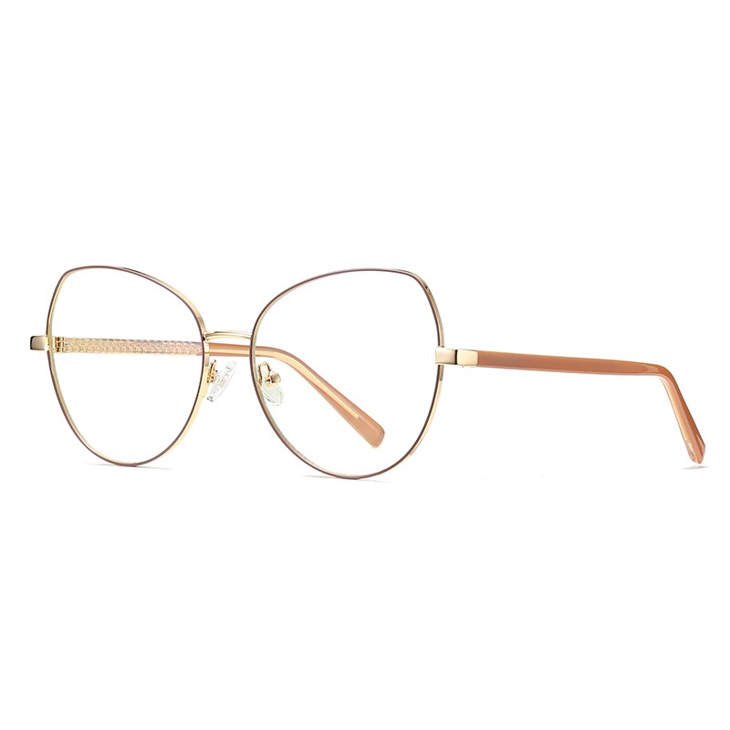 Fashioin Women Full Rim Alloy Glasses Frame for Female Optical Eyeglasses Prescription  Eyewear Spectacles