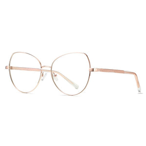 Fashioin Women Full Rim Alloy Glasses Frame for Female Optical Eyeglasses Prescription  Eyewear Spectacles