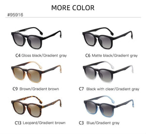 2 In 1 Magnet Polarized Clip On Glasses Frame For Women Clip Glasses Optical Prescription Eyeglasses Frame sunglasses