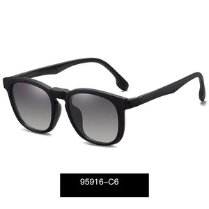2 In 1 Magnet Polarized Clip On Glasses Frame For Women Clip Glasses Optical Prescription Eyeglasses Frame sunglasses