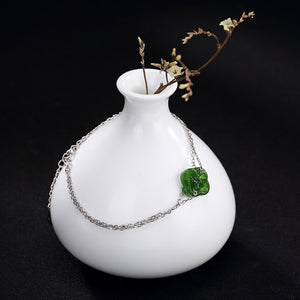 Fashion 2018 New S925 pure silver natural hetian jade jade clovers contracted joker ms silver bracelet jewelry wholesale