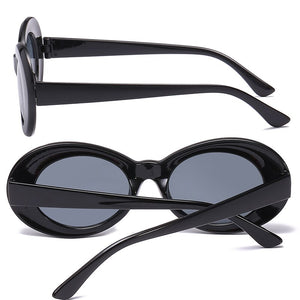 2023 Kurt Cobain Glasses White Oval Clout Goggles Sunglasses Rapper Shades Fancy Glasses for Men Women oculos UV400 Top
