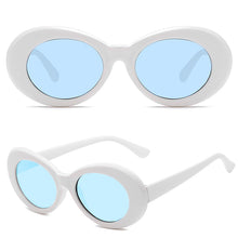 Load image into Gallery viewer, 2023 Kurt Cobain Glasses White Oval Clout Goggles Sunglasses Rapper Shades Fancy Glasses for Men Women oculos UV400 Top
