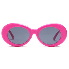 Load image into Gallery viewer, 2023 Kurt Cobain Glasses White Oval Clout Goggles Sunglasses Rapper Shades Fancy Glasses for Men Women oculos UV400 Top