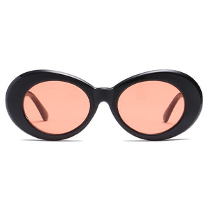 2023 Kurt Cobain Glasses White Oval Clout Goggles Sunglasses Rapper Shades Fancy Glasses for Men Women oculos UV400 Top