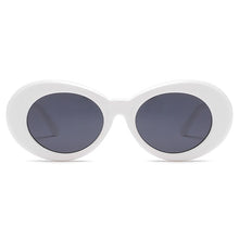 Load image into Gallery viewer, 2023 Kurt Cobain Glasses White Oval Clout Goggles Sunglasses Rapper Shades Fancy Glasses for Men Women oculos UV400 Top