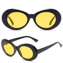 Load image into Gallery viewer, 2023 Kurt Cobain Glasses White Oval Clout Goggles Sunglasses Rapper Shades Fancy Glasses for Men Women oculos UV400 Top