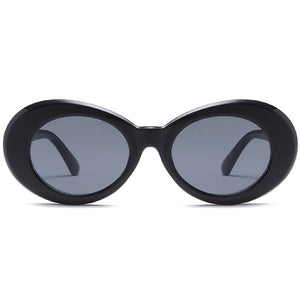 2023 Kurt Cobain Glasses White Oval Clout Goggles Sunglasses Rapper Shades Fancy Glasses for Men Women oculos UV400 Top
